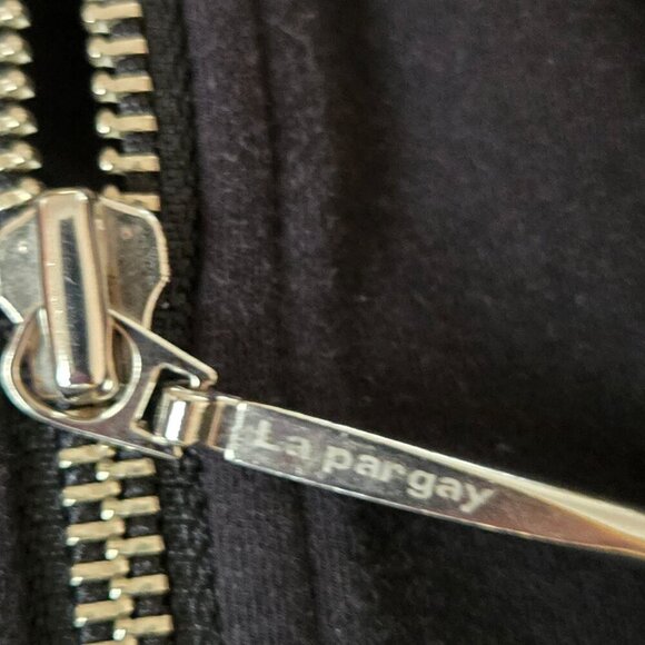 Lapargay Black Sleeveless Zip-Up Hooded Vest Jacket size S - Picture 5 of 16